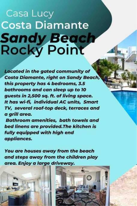 Lux 3 Master Bdroom On Sandy Beach W No Cleaining Fee Puerto Penasco Exterior photo